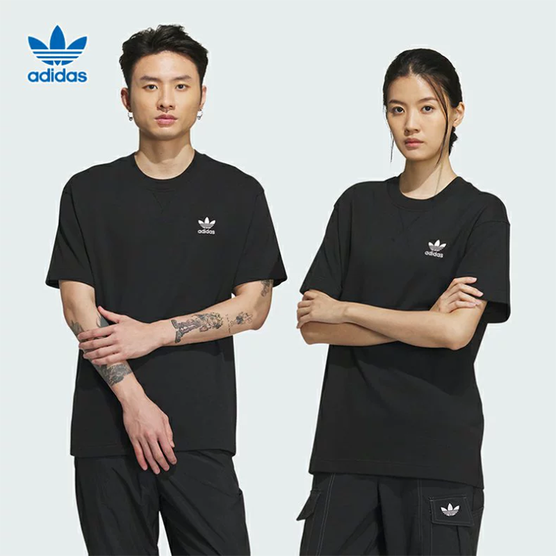 正品Adidas/阿迪达斯三叶草男女新年款休闲短袖T恤 IX4221 IX4222