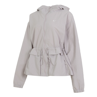 耐克EVERYTHING女防晒梭织连帽夹克春季新款防泼水上衣FN3670-019