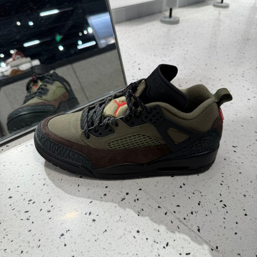 Nike耐克男鞋JORDAN SPIZIKE棕绿黑简版AJ4复古篮球鞋IH1782-200