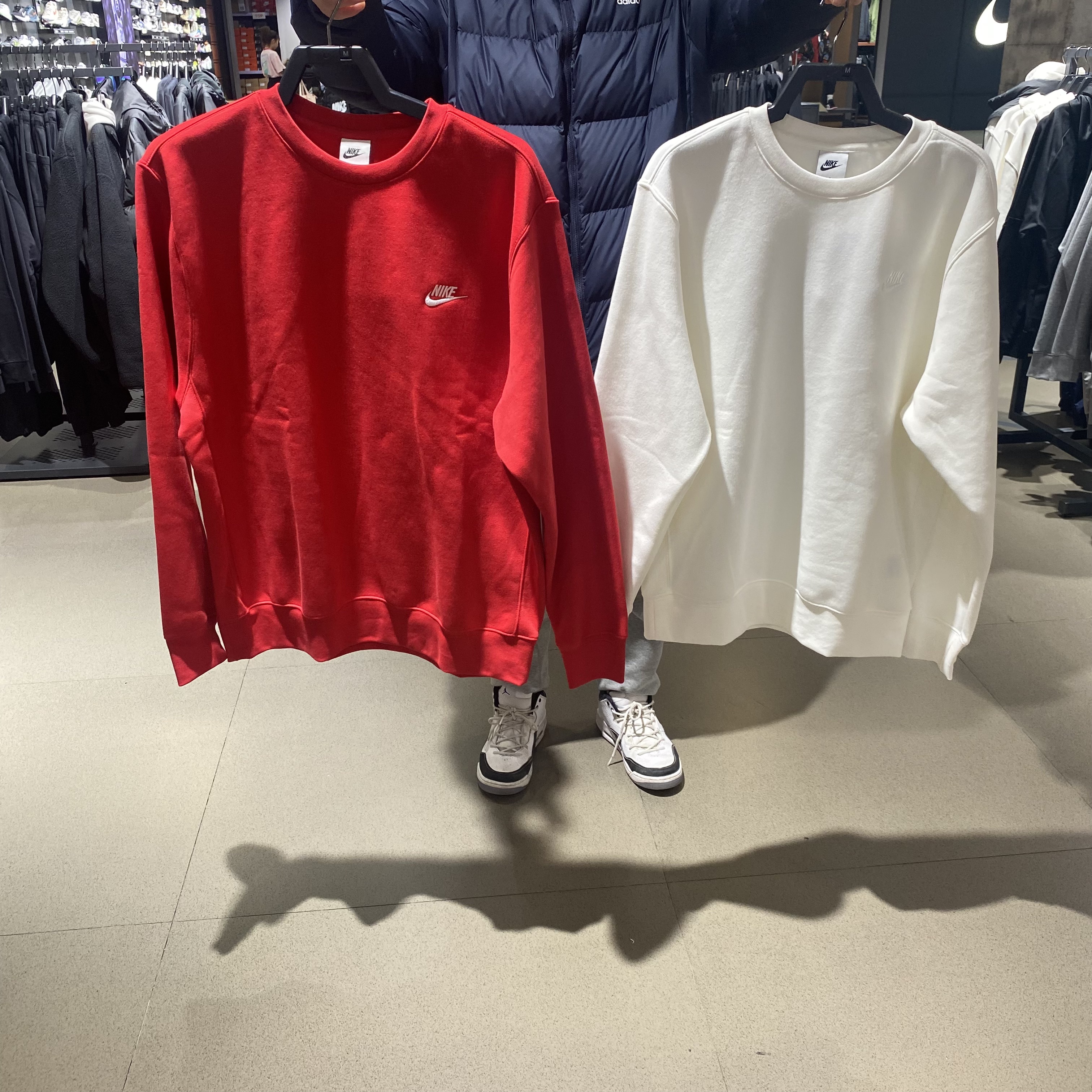 正品NIKE/耐克男子新款加绒保暖运动圆领套头卫衣BV2663-133-657