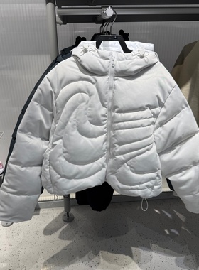 NIKE耐克女子羽绒服大勾子夹克25冬新款鸭绒连帽外套IB2006-121