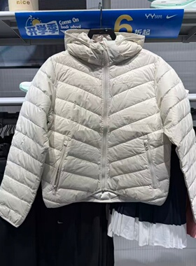 NIKE耐克女子25秋冬新款保暖羽绒服运动休闲连帽外套HV5106-072