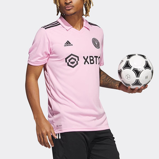 正品Adidas/阿迪达斯男子迈阿密球迷版运动足球短袖球衣 JE9701