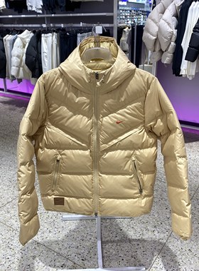 Nike耐克男子冬季新款休闲运动防风连帽保暖宽松羽绒服外套HQ4183