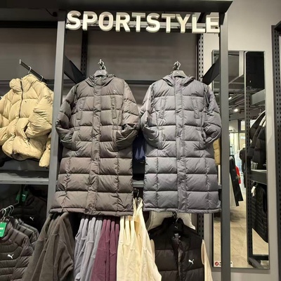 PUMA彪马冬季新款男子休闲运动保暖防泼水长款羽绒外套 693528-63