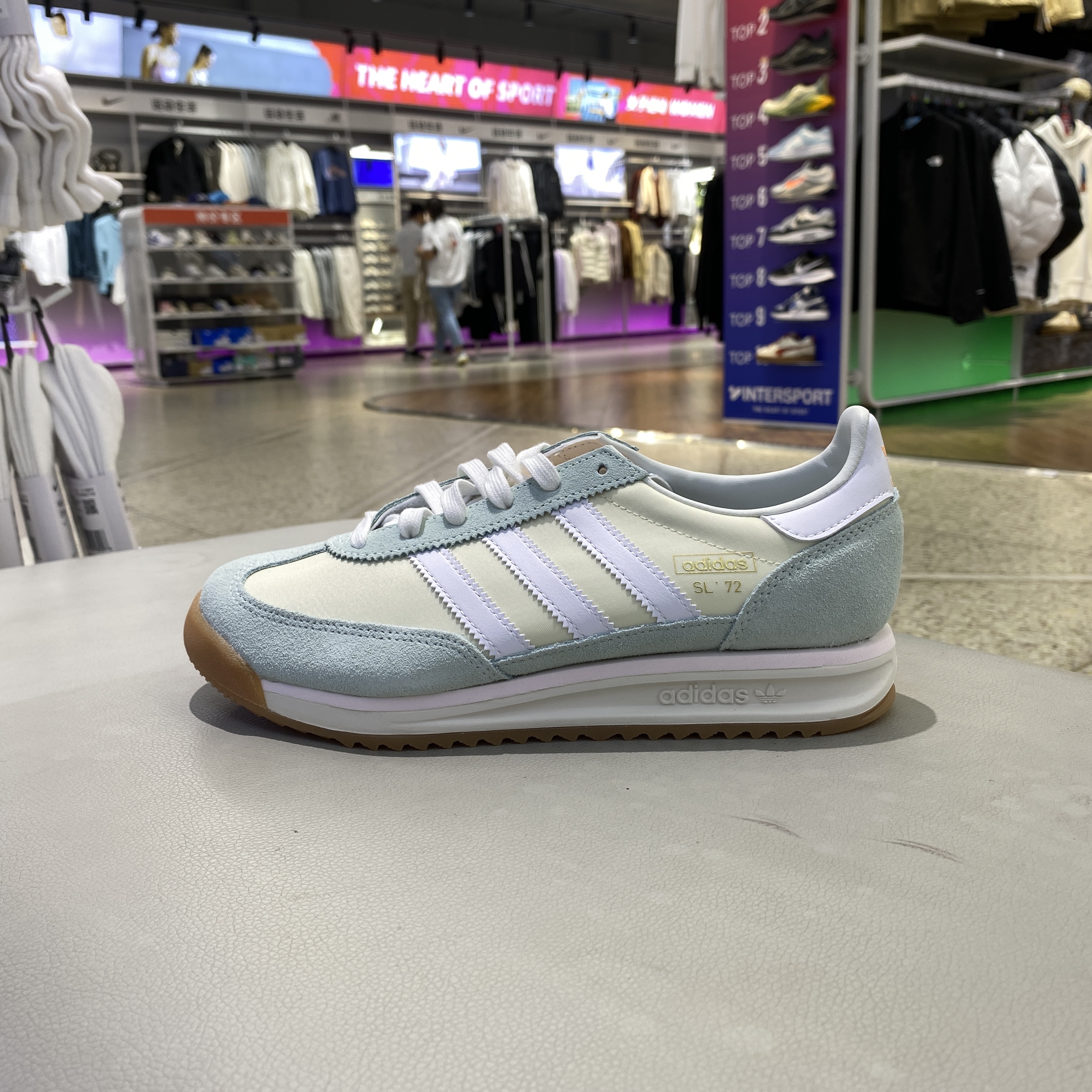 阿迪达斯2024秋季三叶草新款女鞋SL72运动休闲鞋厚底透气JI2499