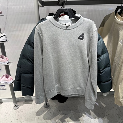 Nike耐克女子针织卫衣运动休闲圆领透气长袖套头衫 IO7829-063