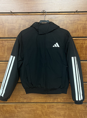 正品Adidas阿迪达斯羽绒服男外套24冬新款运动户外保暖夹克JG3845