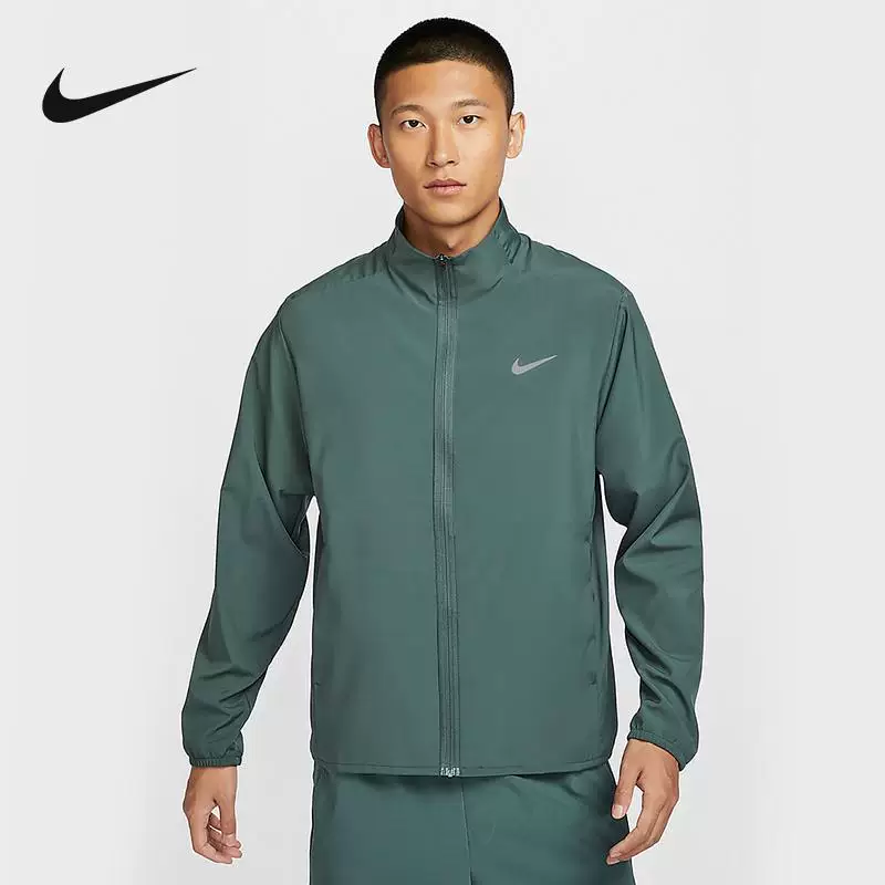 Nike, демисезонная куртка для тренировок на молнии, для бега