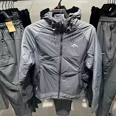 Nike耐克25秋冬新款男士跑步拼接保暖宽松棉服外套夹克FZ0004-010