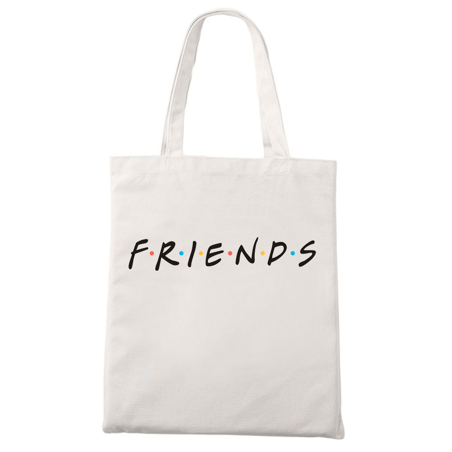 friends tv show canvas bag经典美剧老友记周边情侣帆布包手提袋
