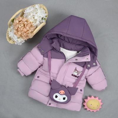 女童冬加厚保暖棉衣外套羽绒棉服