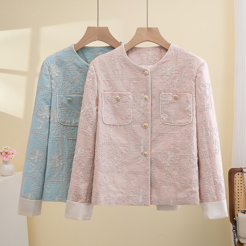 新中式洋气国风外套气质小香风2025短外套新款春季重工刺绣上衣潮