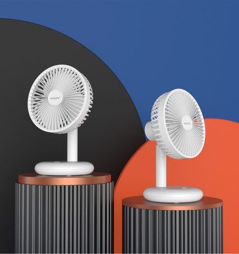 沃品（WOPOW） FA17台式小风扇USB便携式可充电型大风力迷你办公