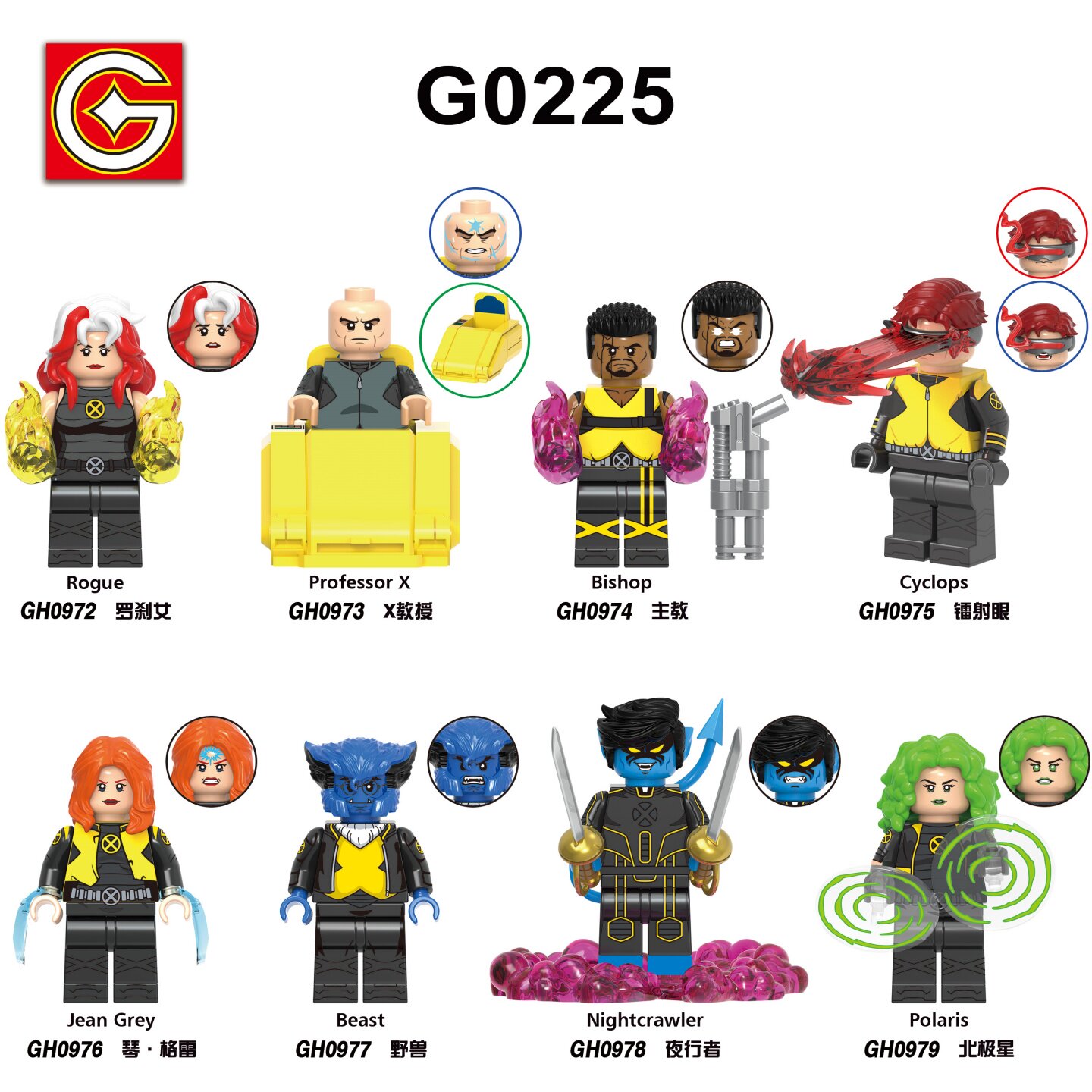 GO积木塑料5拼装人仔玩具益智MOC