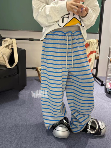 2026新款儿童长裤男童女童休闲裤中大童长裤纯棉薄棉洋气阔腿裤