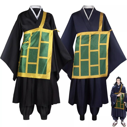 咒术cos回战夏油杰蓝黑款和服cos