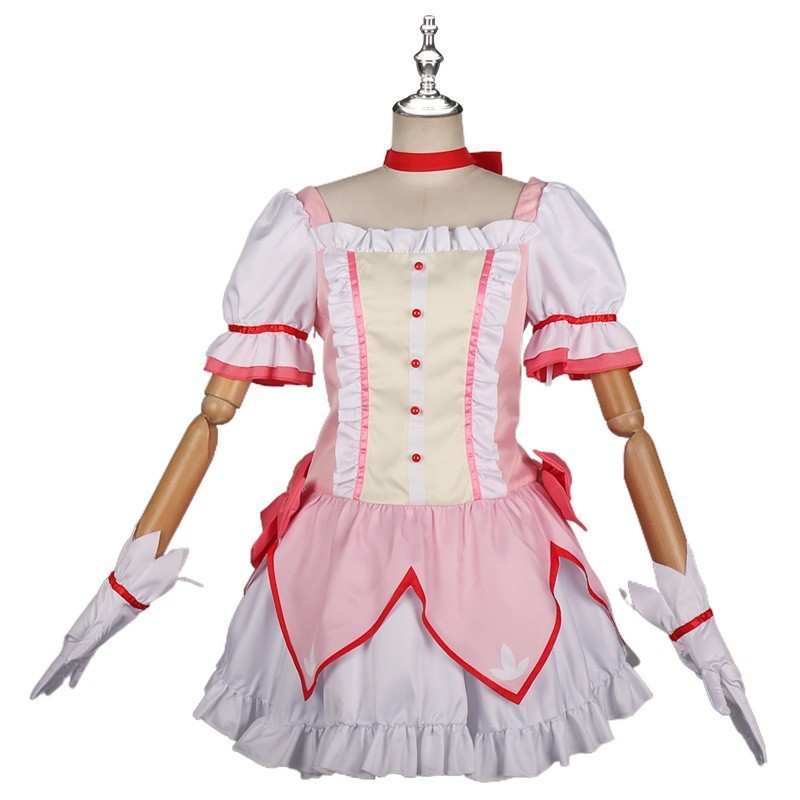 魔法cos少女鹿目圆香战斗服cos服