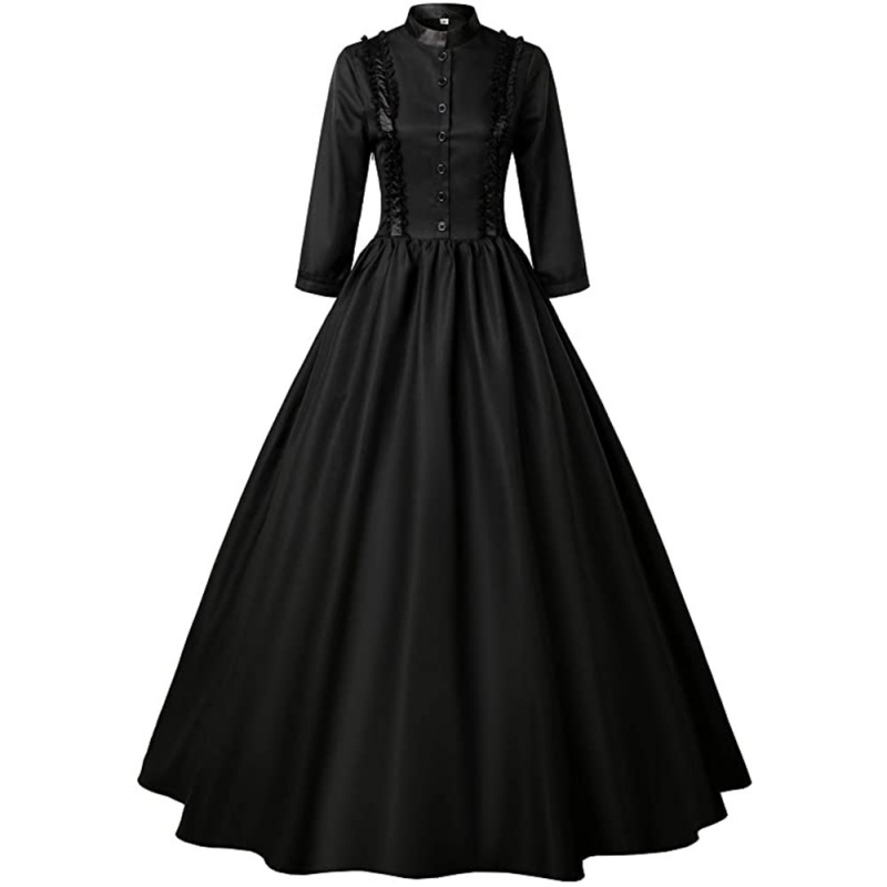 中世纪欧美连衣裙礼服皇后cos服