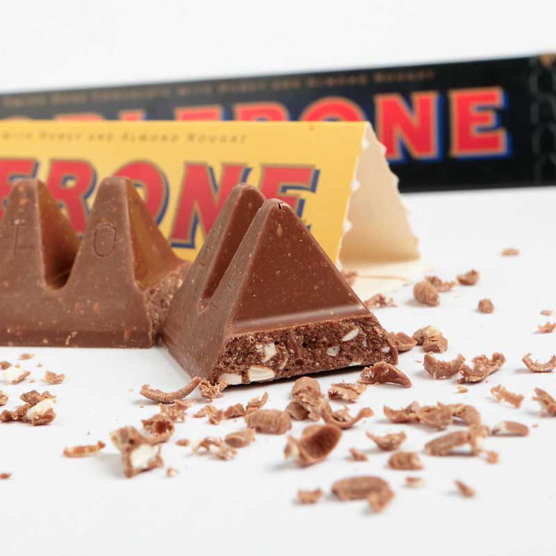 Toblerone Swiss Triangular White Chocolate Almond Milk Grape Nut Milk Dark Chocolate thumbnail 8