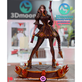 贝优妮塔Bayonetta GK白模 手办 光固化3D打印  STL图纸