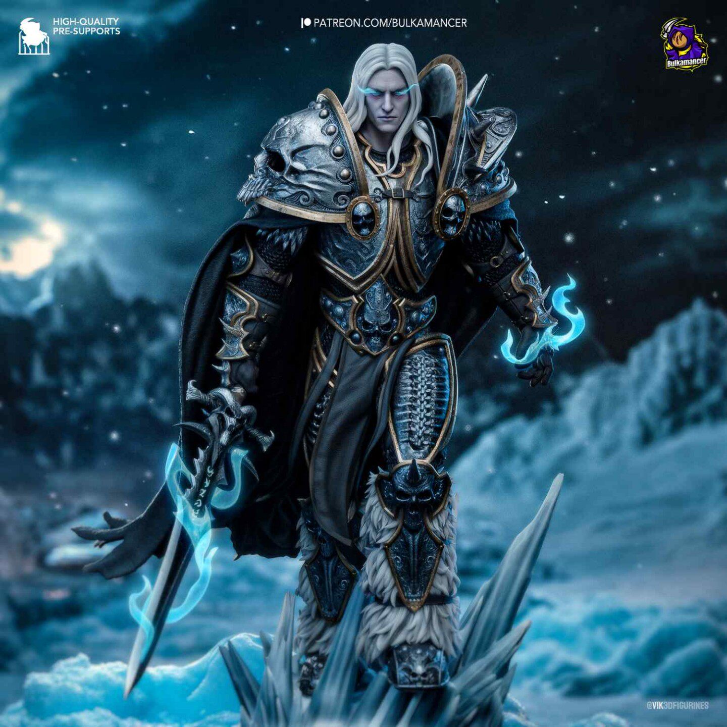 R096 魔兽世界 巫妖王阿尔设计素材/源文件