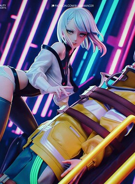 R109 赛博朋克 边缘行者 露西和大卫 GK白模手办 光固化3D打印STL