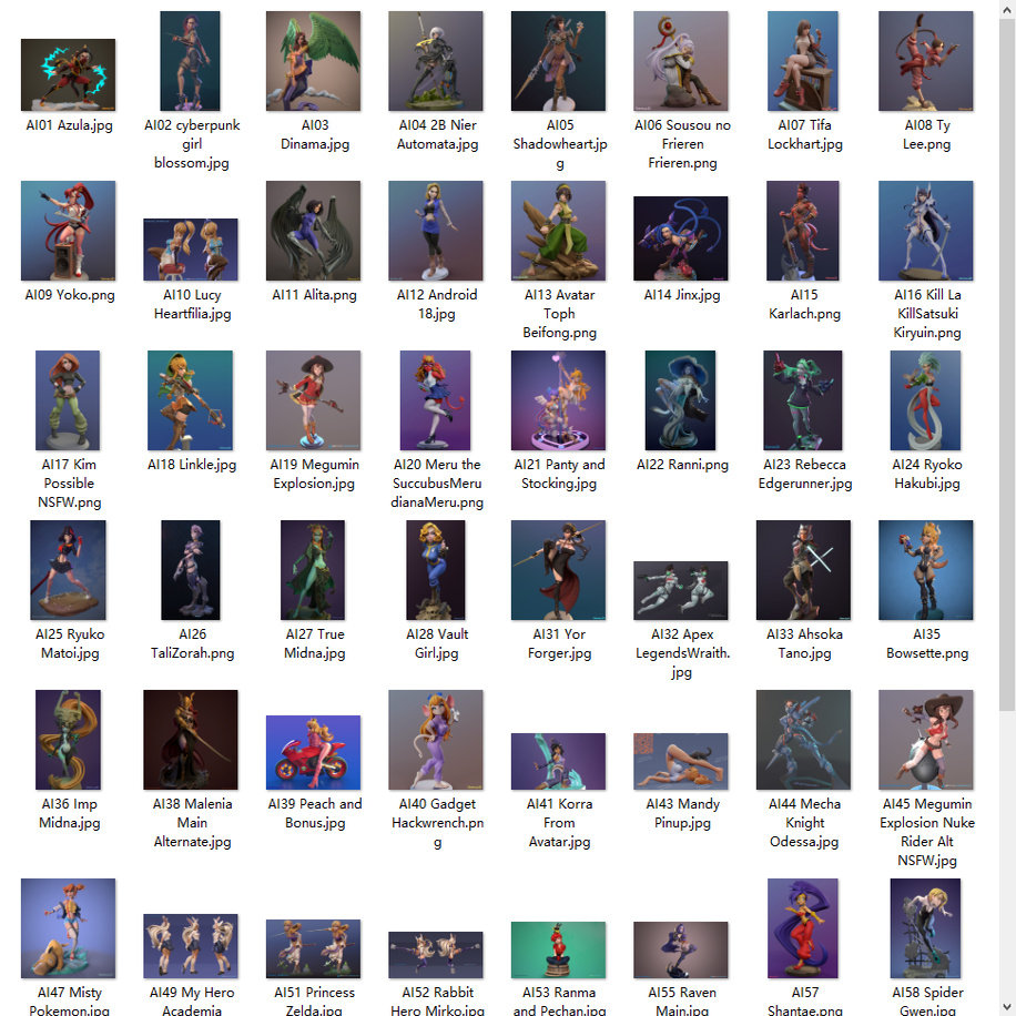 64套Dinamuuu 3D工作室合集 3D打印图纸 STL素材 自动更新 NSFW