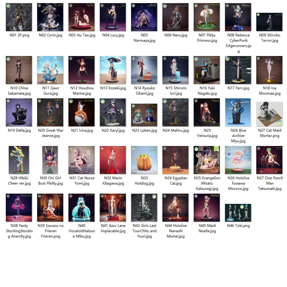 60套Pikky Prints工作室合集3D打印图纸STL素材自动更新NSFW