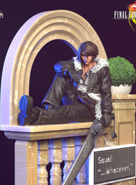 T018 Squall Leonhart GK白模手办 光固化3D打印 STL图纸 sfw