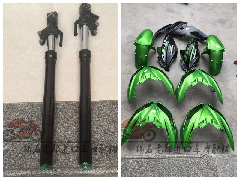 原装川崎异兽650边板 板件 车壳 前减震 前叉 摩托车配件