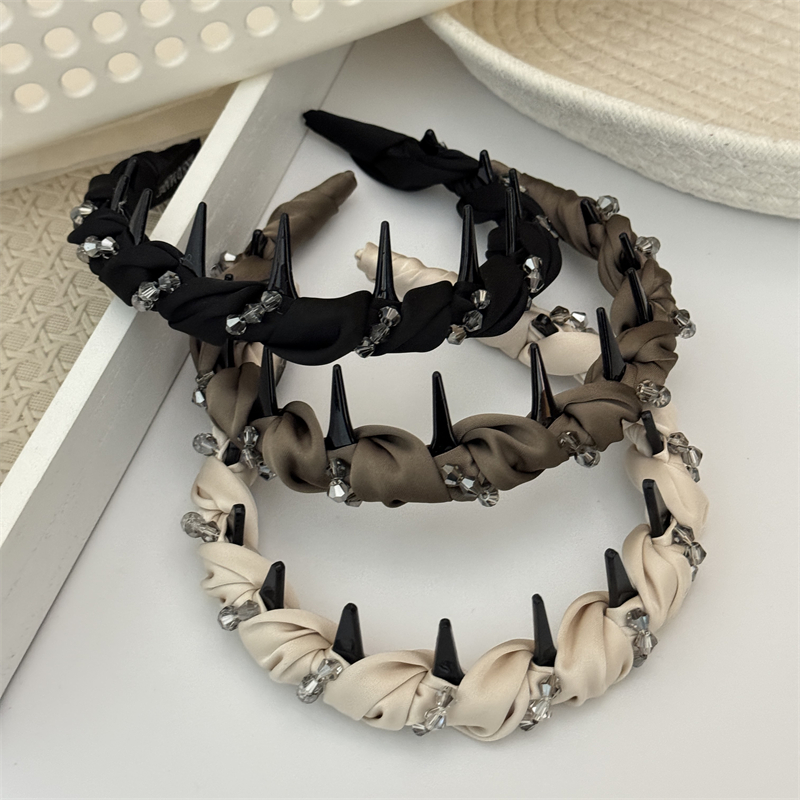 发箍带齿水钻高颅顶防滑发饰