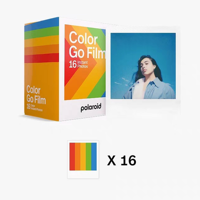 宝丽来go专用PolaroidGo相纸白边彩色 双包套装16张 现货闪发