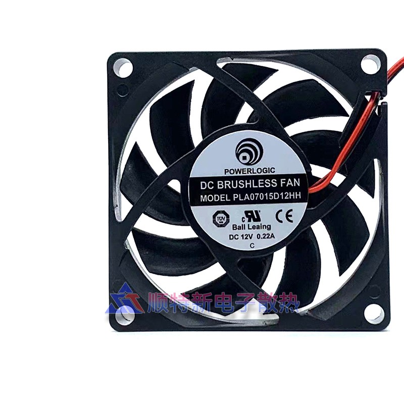 POWER LOOYC 7015 PLA07015D12HH 12V 0.22A 2线 CPU散热风扇 7cm