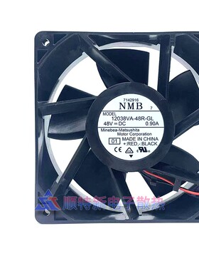 12038VA-48R 24M 24P-FL EM AL EL GL 原装NMB 24V变频器风扇48V