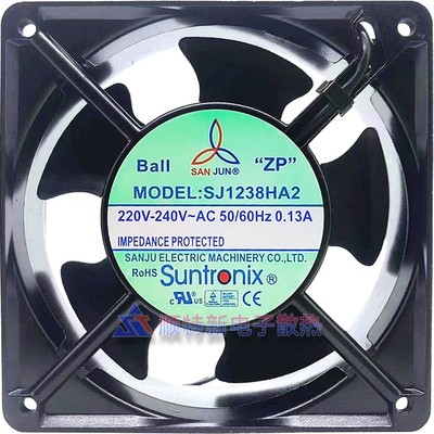 SJ1238HA2原装台湾三巨12038AC220VHA1 110V轴流散热风扇380V HA3