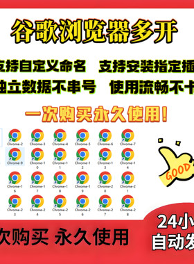 Windows谷歌浏览器多开电脑管理数据独立互不干扰PC端使用