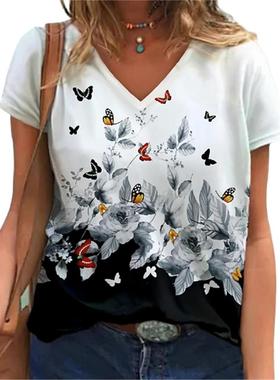 High Street Tee 5XL Plus Size Women Clothing Loose T-Shirt