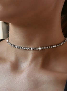 simple temperament diamond necklace female choker Hot sale