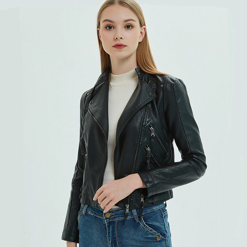 Women Coat For Winter Clothes Jackets Leather Jacket Ladies