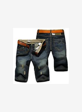 men broken demin shorts casual pants jeans trousers for men