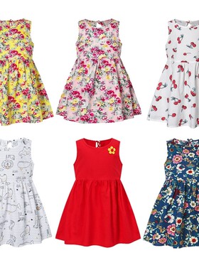 Summer Dress For Kids Girls Baby Girl Children Clothes White