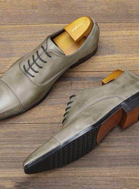 Men brush color business shoes comfortable dress shoes 男鞋