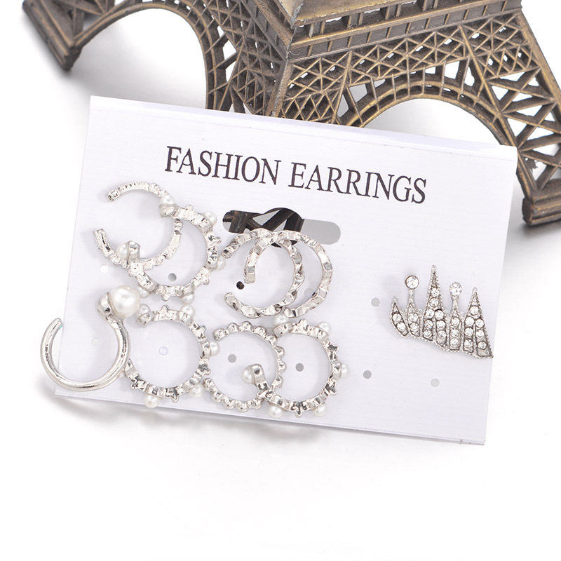 Boho Earclip 1 set Earring combination earrings 耳夹皇冠耳环