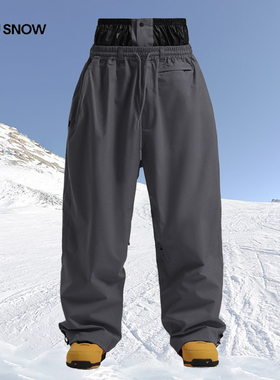 gsousnow新款滑雪裤女宽松百搭单双板工装裤户外登山防风防水裤子