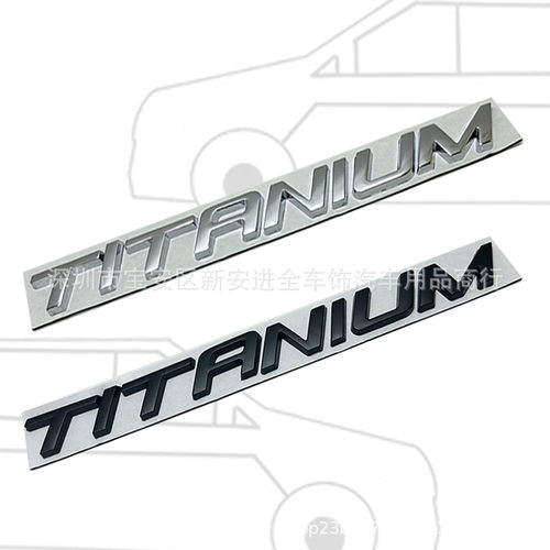适用于新款福特新锐界探险者TITANIUM金属车标车贴升级高配车尾标