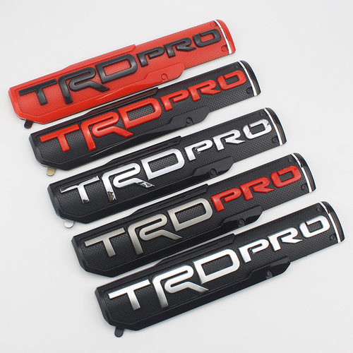 适用于丰田北美坦途红杉车标TRD SPIORT改装贴标TRD PRO BRO