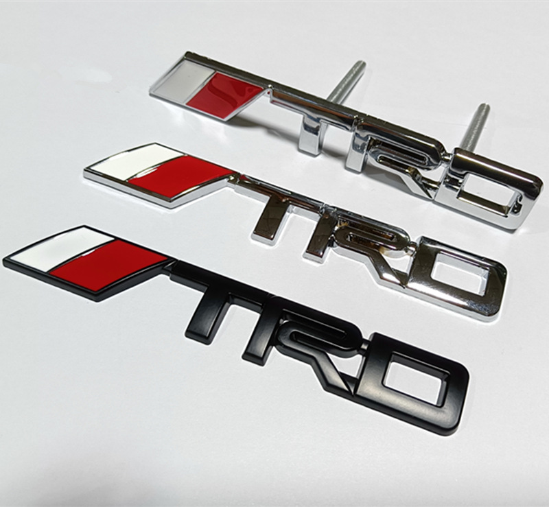 TRD车标适用于丰田TRD个性改装车身贴标 汽车立体中网标 后备箱贴