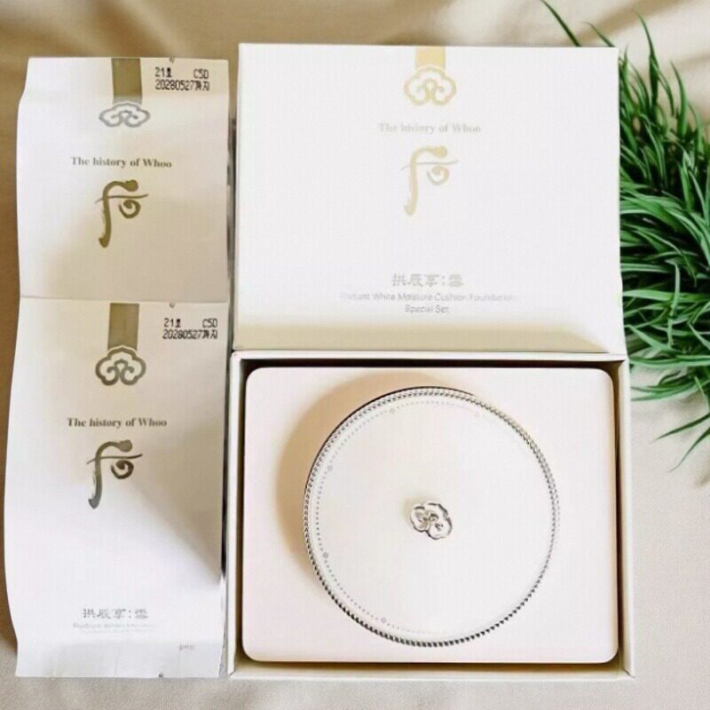 韩国拱辰享雪玉凝气垫一正两替美白水分光气垫换补水遮瑕防晒控油