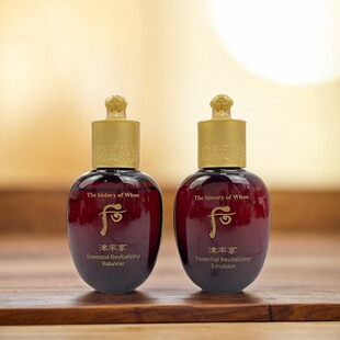 韩国WHOO后津率享水乳中样干皮沙漠皮救星滋养保湿 抗皱抗老试用装